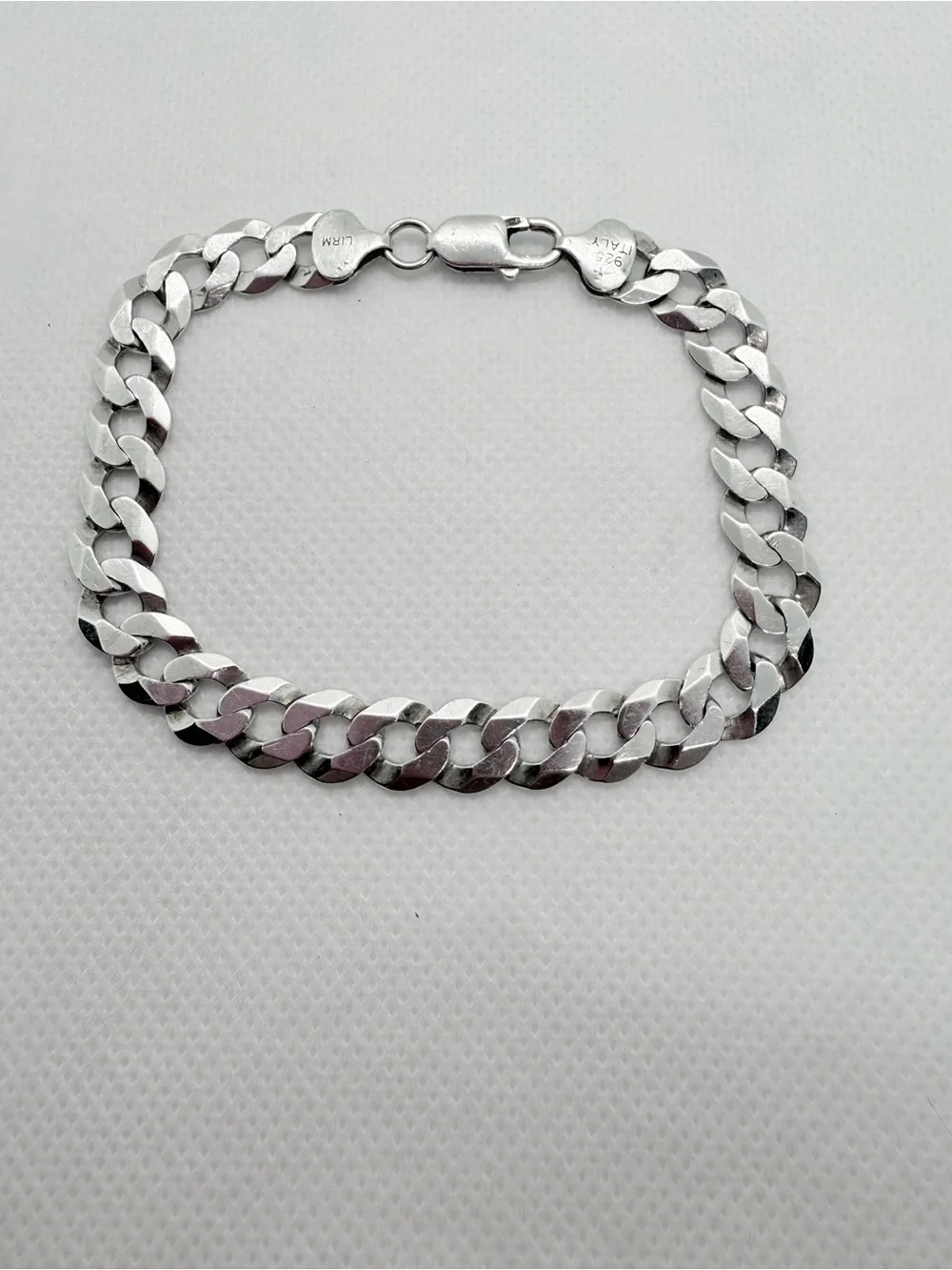 Italian Made Sterling Silver Cuban Link Bracelet - Silver!